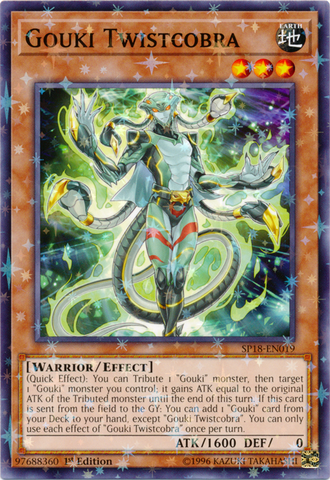 Gouki Twistcobra (Starfoil) [SP18-EN019] Starfoil Rare