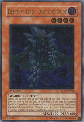 Destiny Hero - Diamond Dude (UTR) [EOJ-EN003] Ultimate Rare