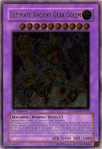 Ultimate Ancient Gear Golem (UTR) [LODT-EN043] Ultimate Rare