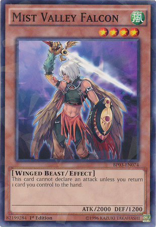 Mist Valley Falcon (Shatterfoil) [BP03-EN074] Rare