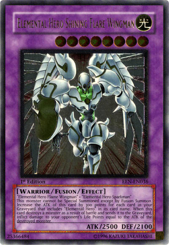 Elemental Hero Shining Flare Wingman (UTR) [EEN-EN036] Ultimate Rare