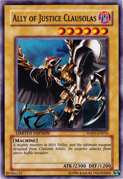 Ally of Justice Clausolas [HA01-EN014] Super Rare