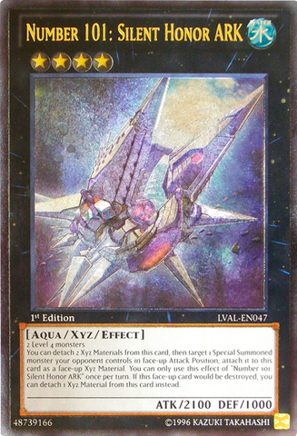 Number 101: Silent Honor ARK (UTR) [LVAL-EN047] Ultimate Rare