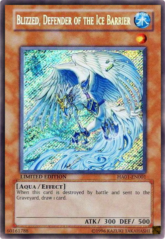 Blizzed, Defender of the Ice Barrier [HA01-EN001] Secret Rare