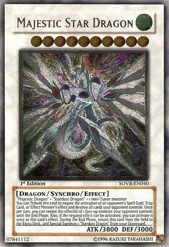 Majestic Star Dragon (UTR) [SOVR-EN040] Ultimate Rare