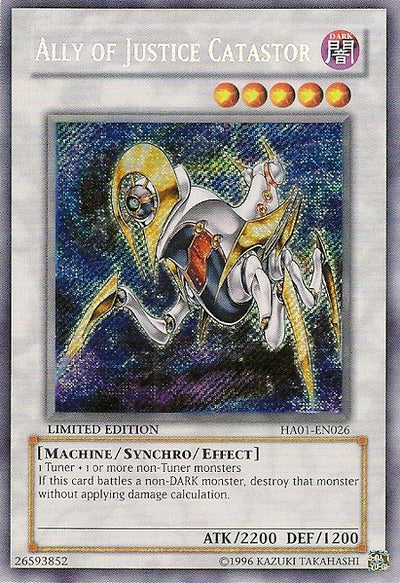 Ally of Justice Catastor [HA01-EN026] Secret Rare