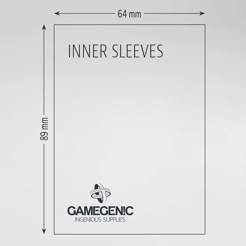 Protectores Perfect Size Gamegenic: Inner Sleeves - Clear